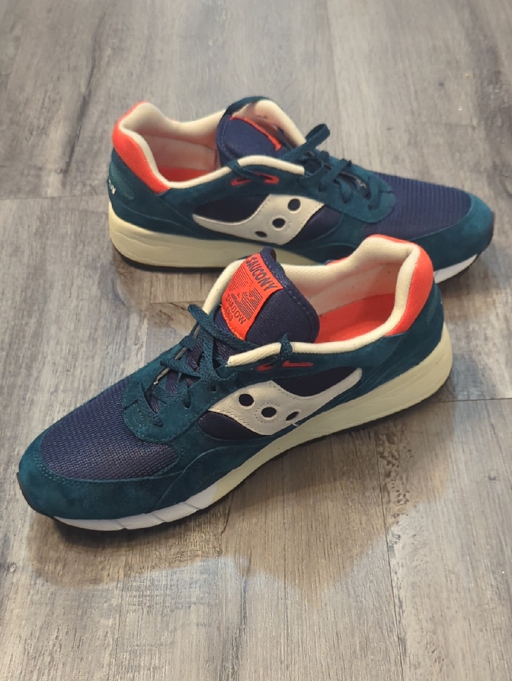 Saucony Shadow 4000 Teal & Navy Casual Sneakers - Picture 4 of 7